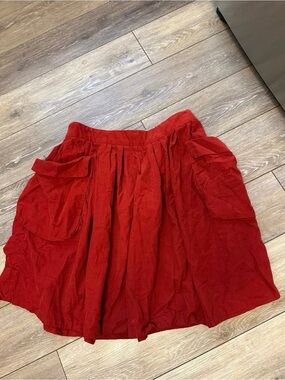 MAEVE Effortless Corduroy Skirt With Side Pockets